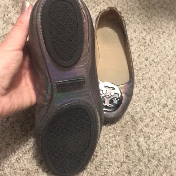 Tory Burch metallic ballet flats (pewter) - Picture 2 of 4